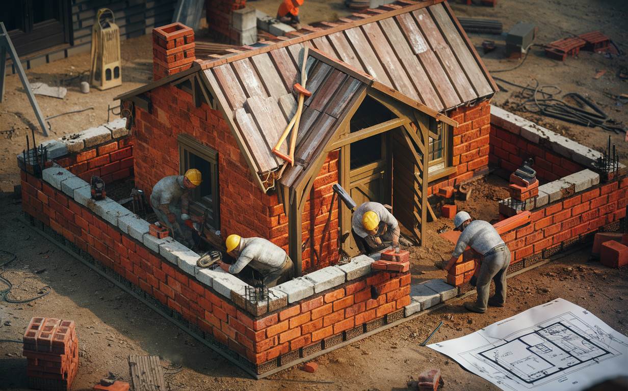 Fundament pod domek 35m2 murowany